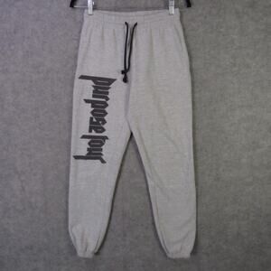 Purpose Tour Sweatpants Mens Small Gray 2016 Justin Bieber backup dancer merch